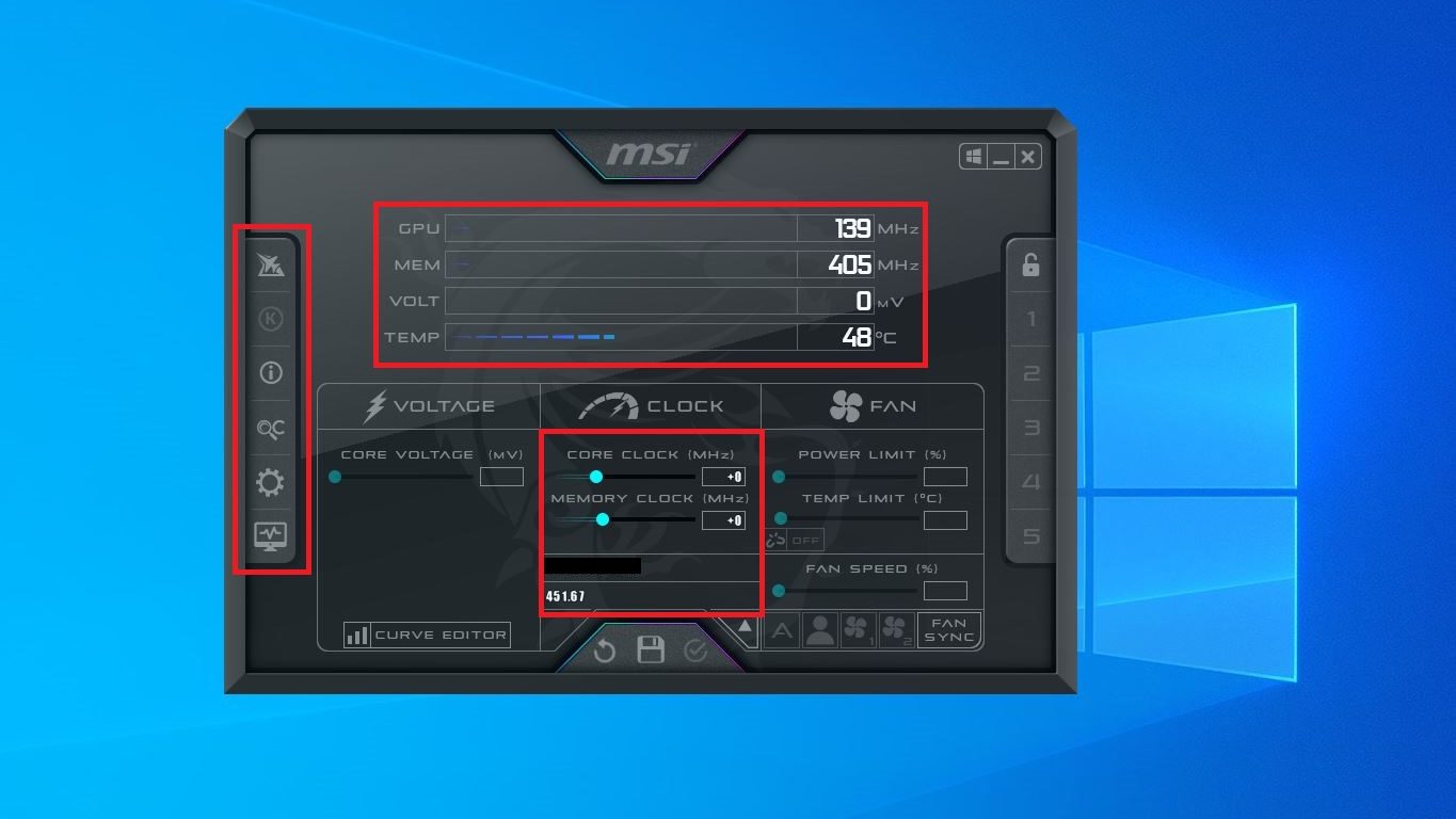 نرم افزار MSI Afterburner