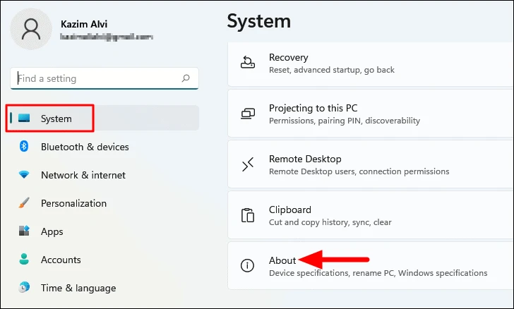 چگونه مشخصات کامپیوتر را در ویندوز ۱۱ با Settings پیدا کنیم؟ 