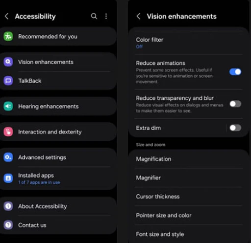 Android Accessibility Features